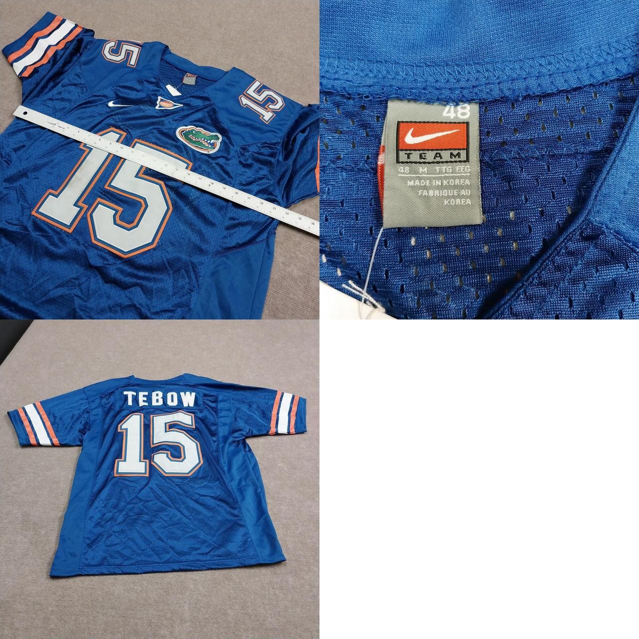 Nike Florida Gators Tim Tebow #15 Mens Size M Blue Short Sleeve