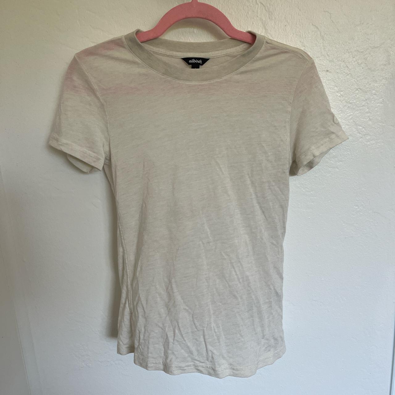 allbirds white SHEER t shirt - Depop