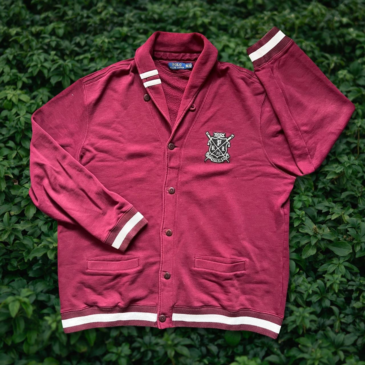 POLO RALPH LAUREN ROWING CLUB JERSEY CARDIGAN Depop