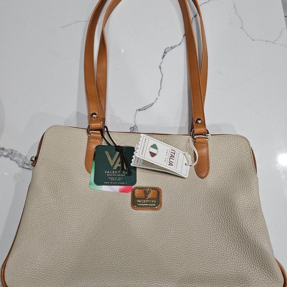 Valentina genuine leather Italian Handbag Triple Depop