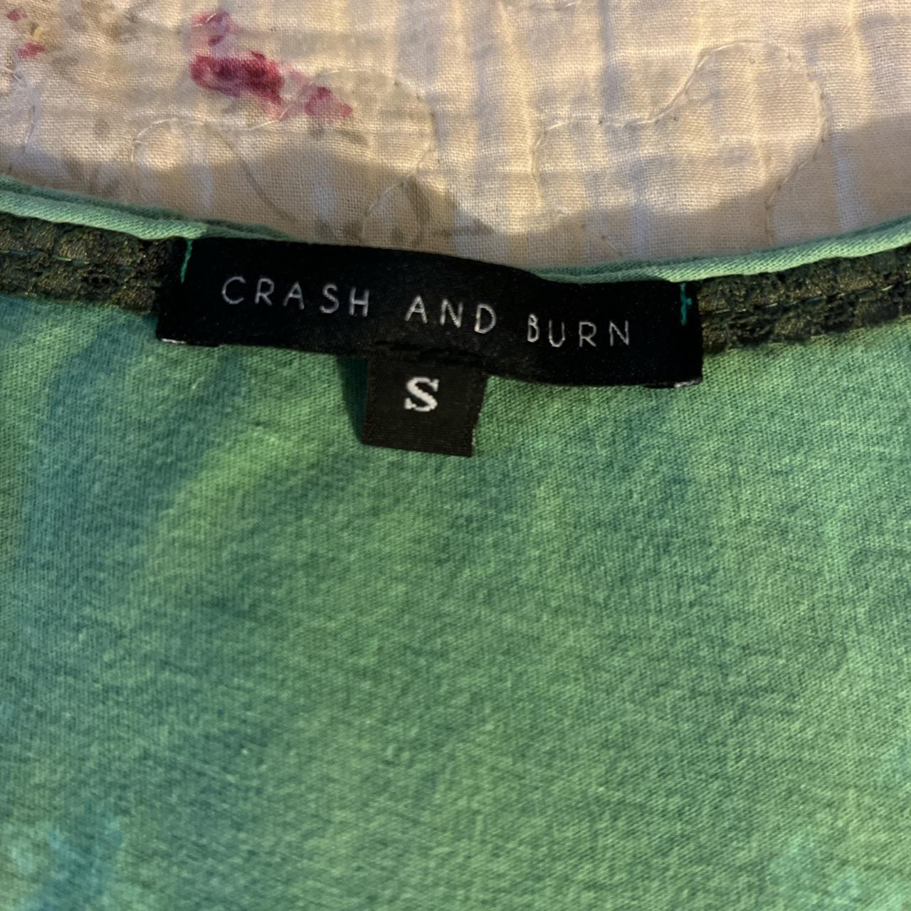 Brand Crash and burn Size small Pit to pit 16.5... Depop