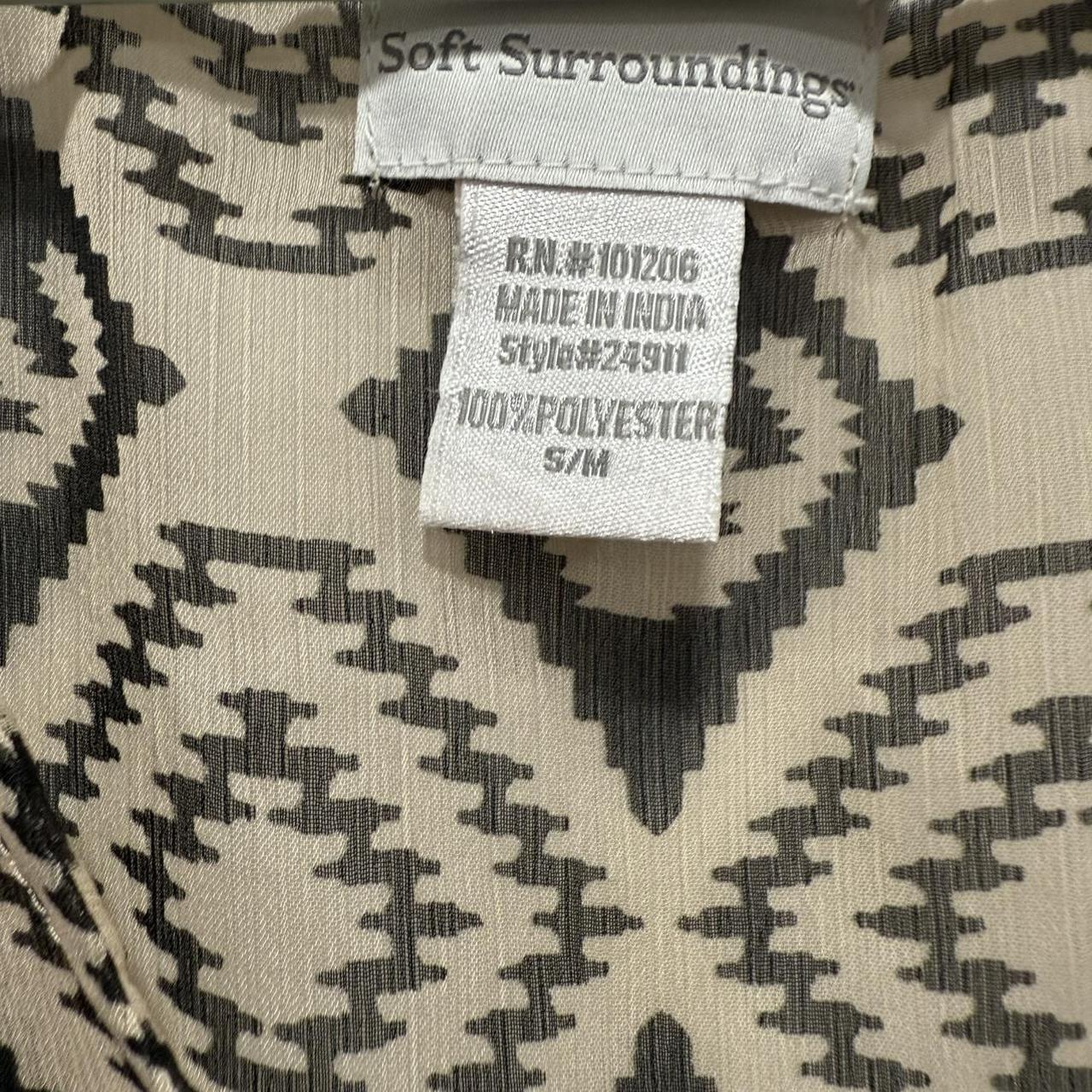 Soft Surroundings Women's Top - Multi/Cream - M –… - image 7