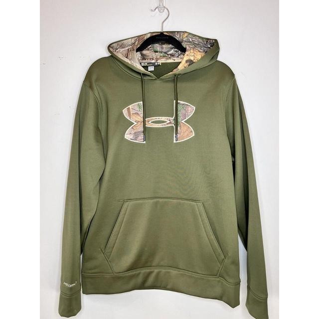 Under armour green clearance camo hoodie