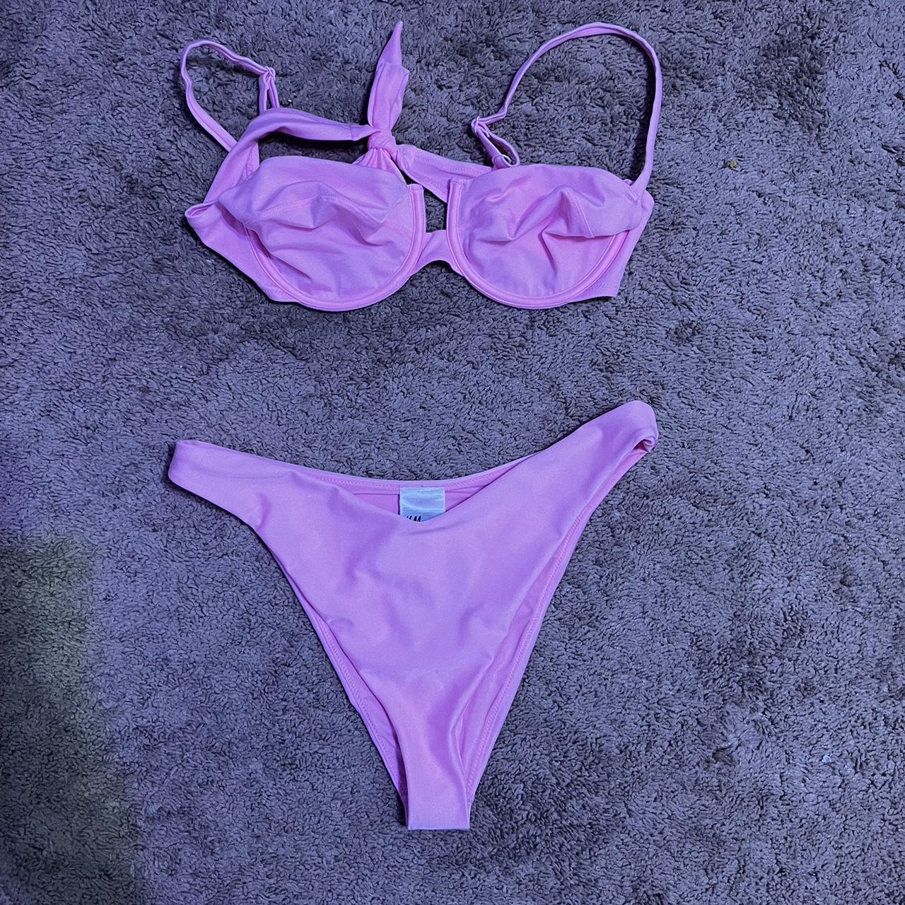 H&M Women's Pink Bikinisandtankinisets Depop