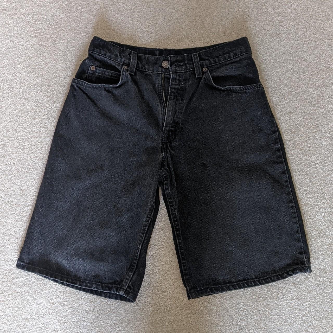 Levis 560 jorts Faded black loose fit demin... - Depop