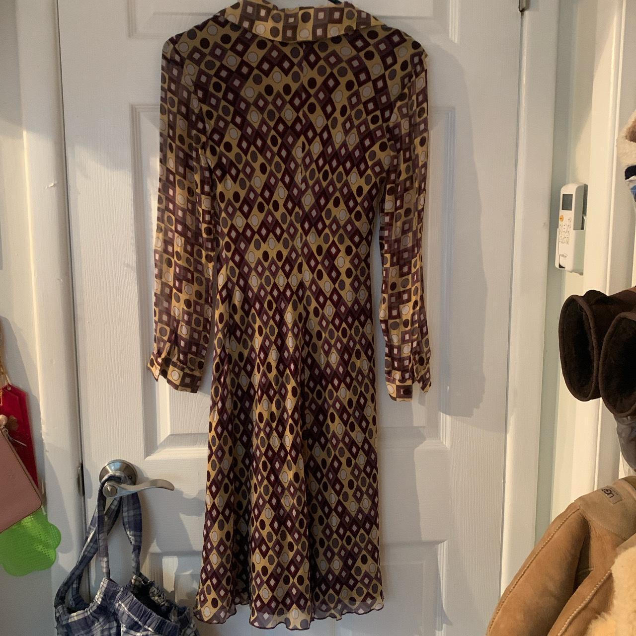 70s inspired long sleeve dress would be adorable... - Depop