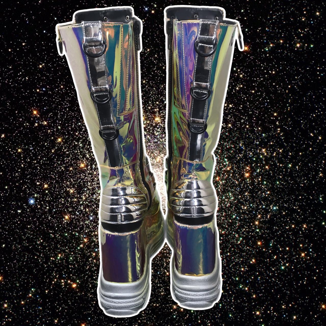 holographic platform boots