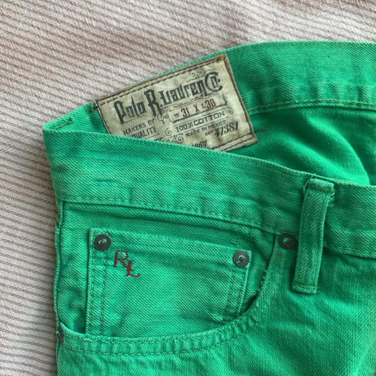 Polo Ralph Lauren Men's Green Jeans | Depop