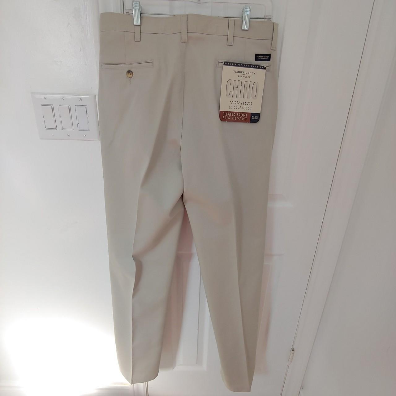 Khaki Pants Wrangler Timber Creek Pleated Pants Timber Creek By