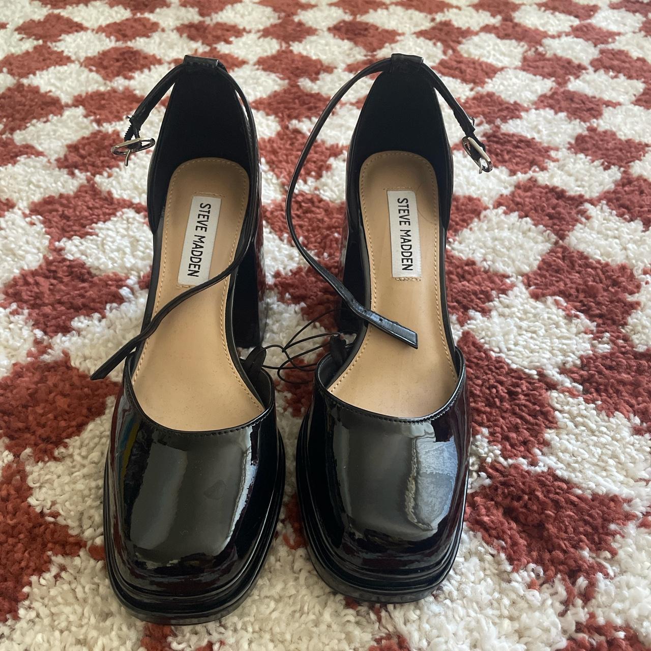 Black Steve Madden heels. - Depop