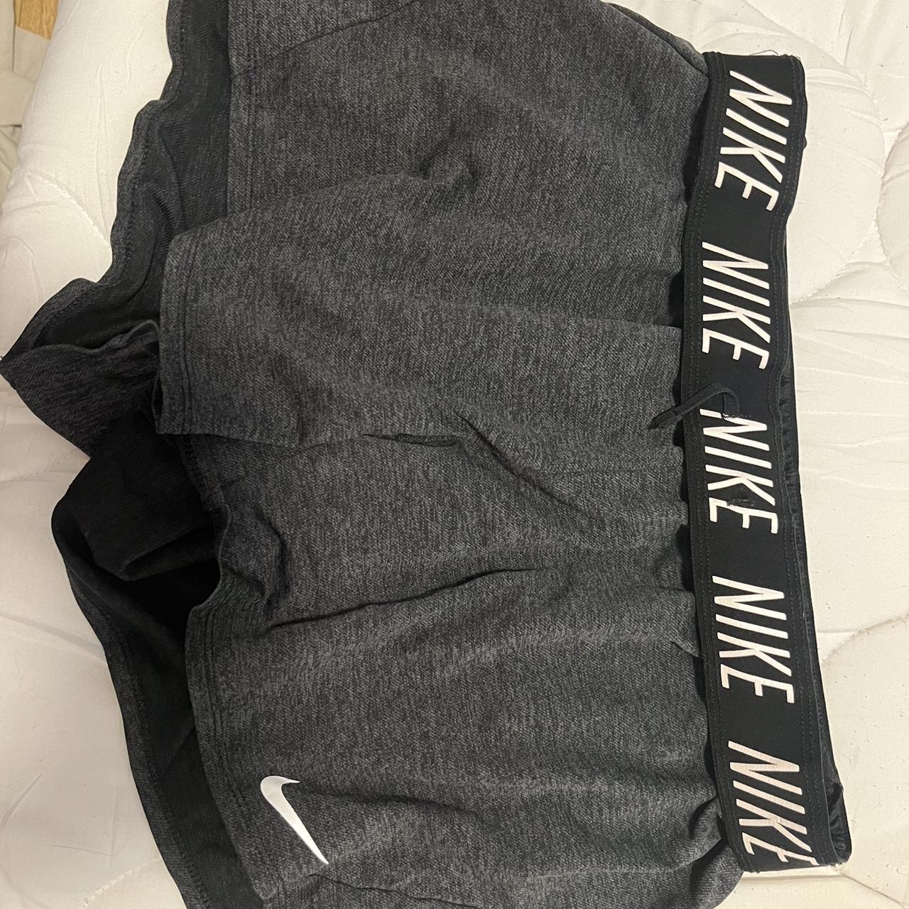 womens nike shorts grey