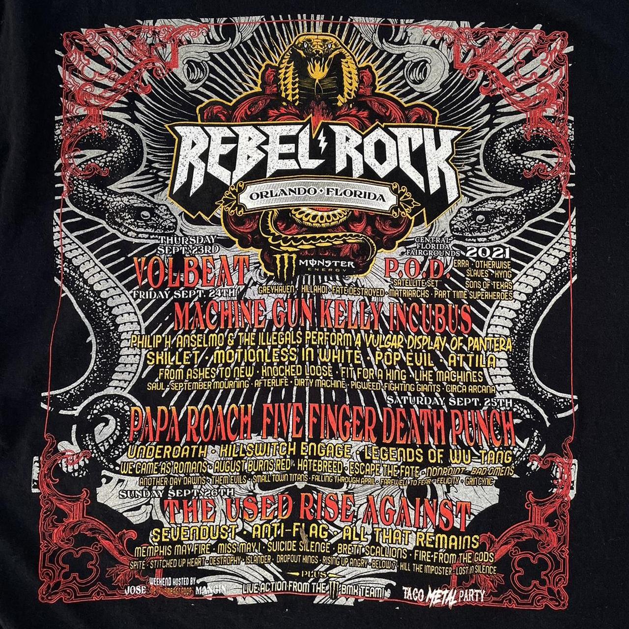 Rebel on sale rock festival