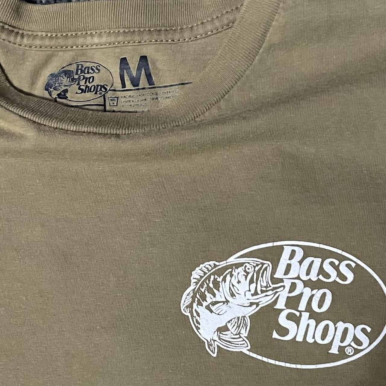 redneck ops bass pro shops medium beige graphic... - Depop