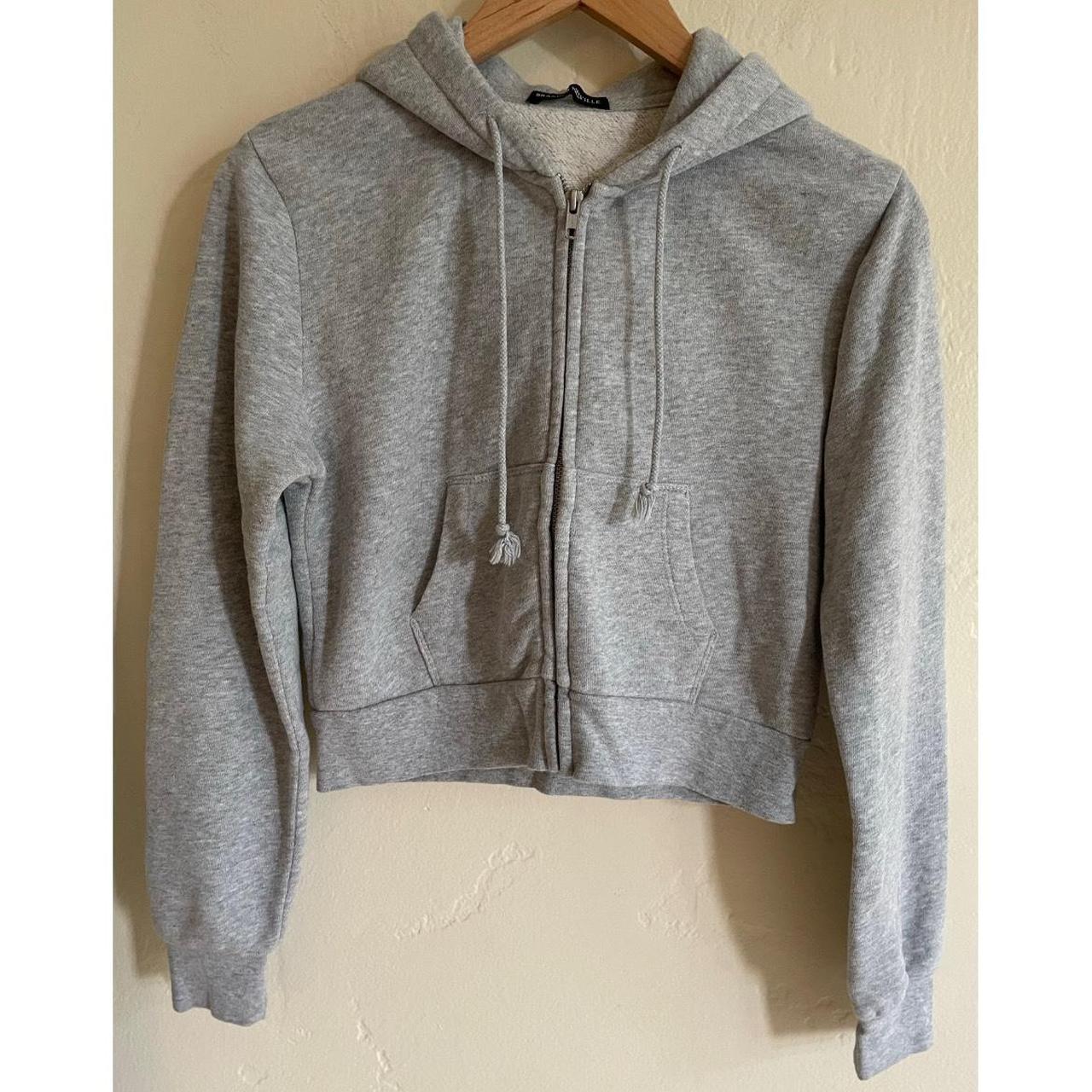 Brandy Melville Grey Zip Up Hoodie ⭐️ ⭐️ Size... Depop