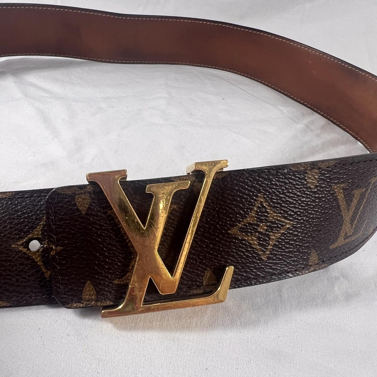 Louis Vuitton Mens Utility Belt 35mm Black Monogram - Depop