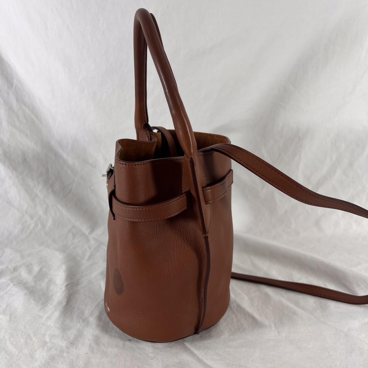CELINE Tan Leather Big Bag Nano Bucket Bag Made in - Depop