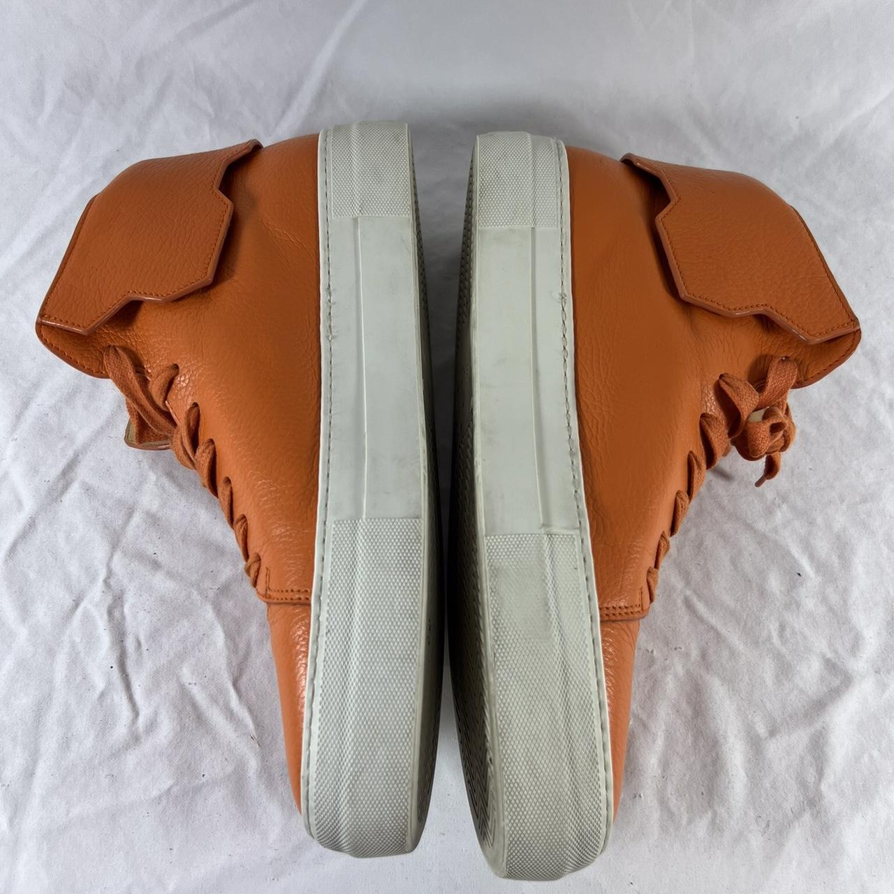 BUSCEMI 90MM Orange Leather Fashion High Top Depop