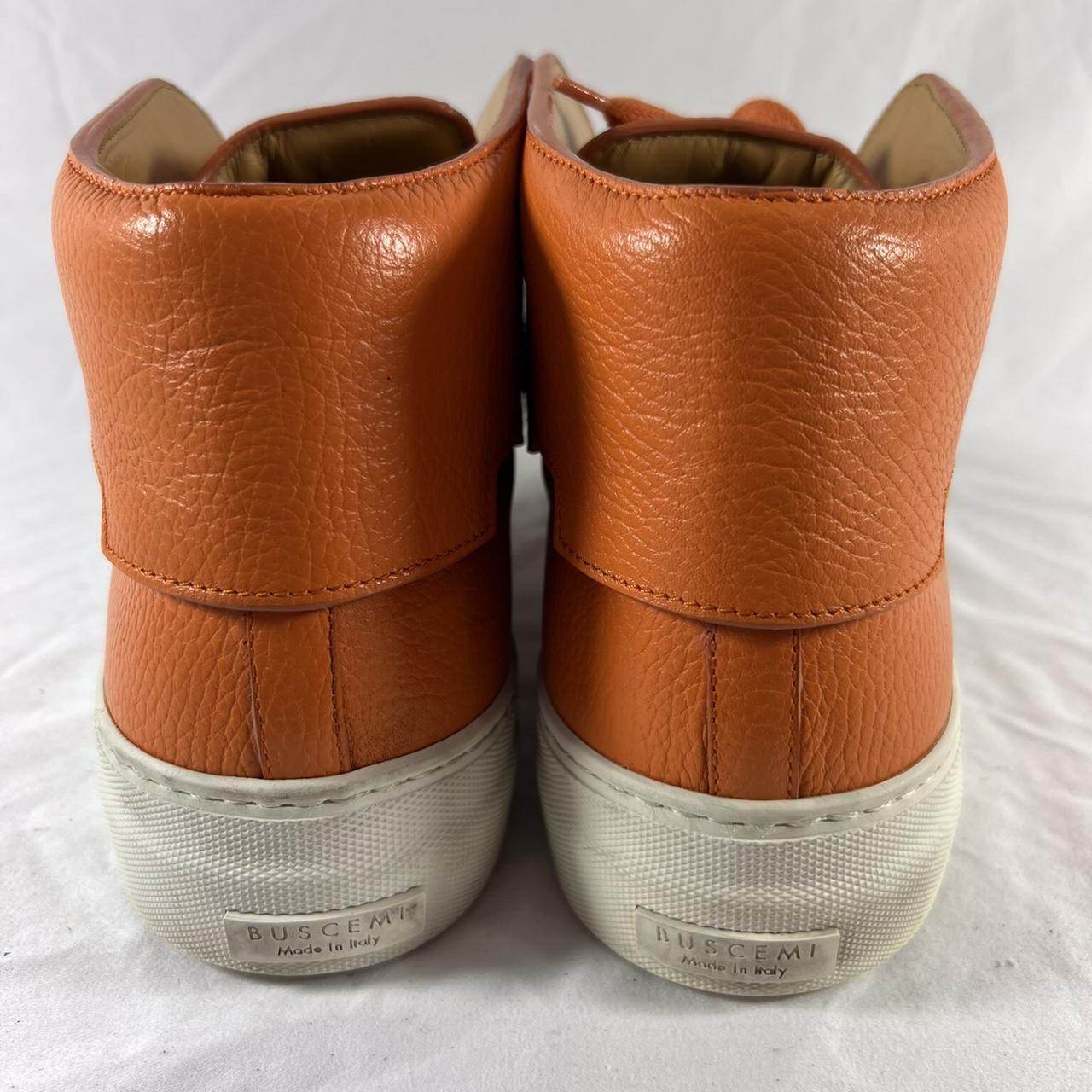 BUSCEMI 90MM Orange Leather Fashion High Top Depop