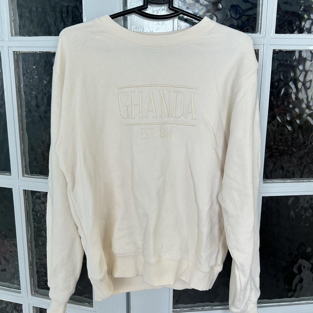 Ghanda Old School Crew - Cream - Worn a couple of... - Depop