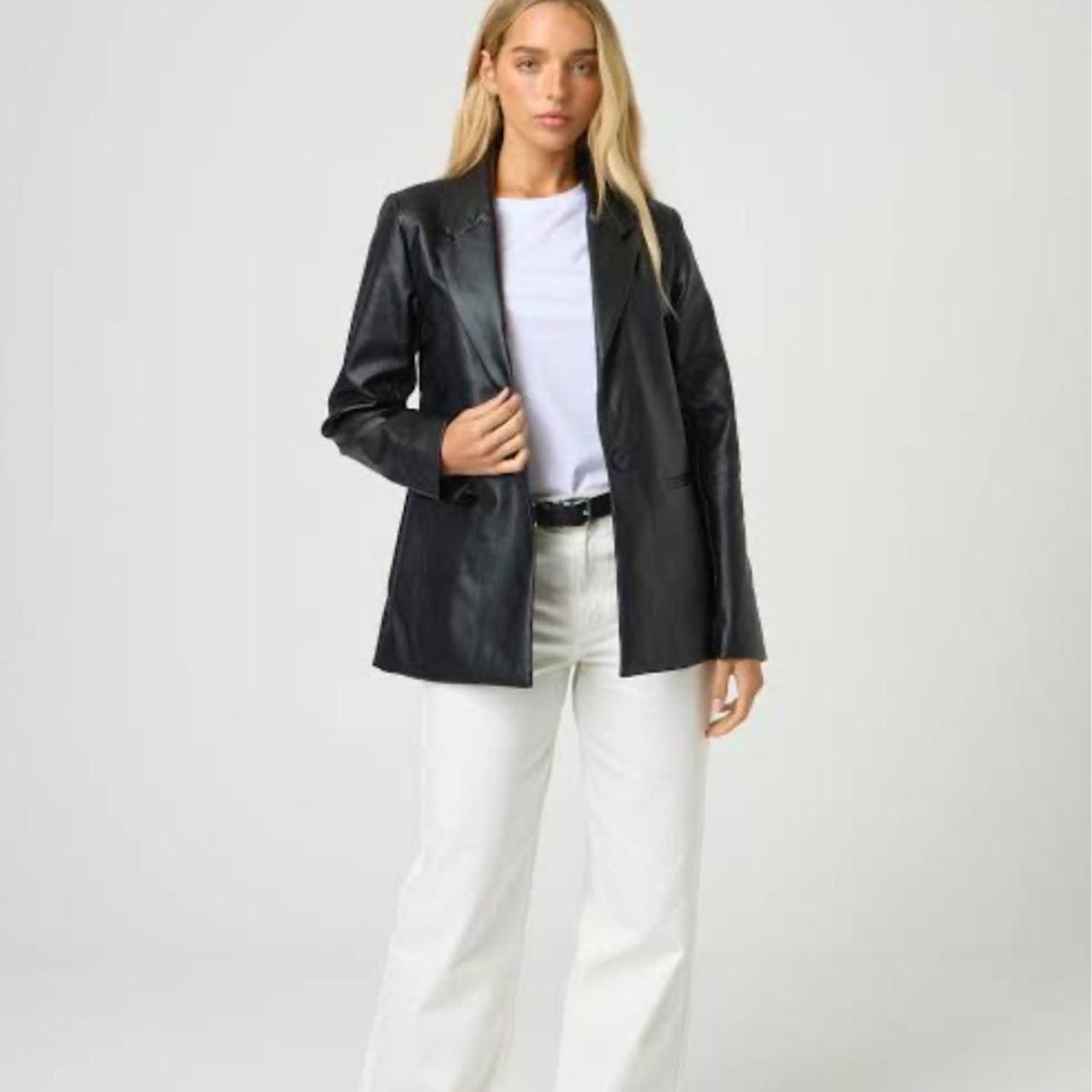 Depop Leather Blazer Glassons Glassons Leather Blazer