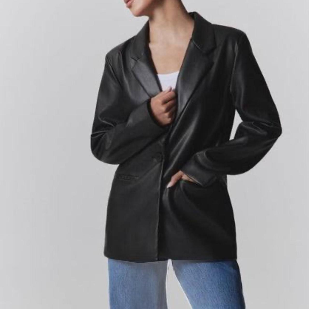 Glassons leather blazer Depop