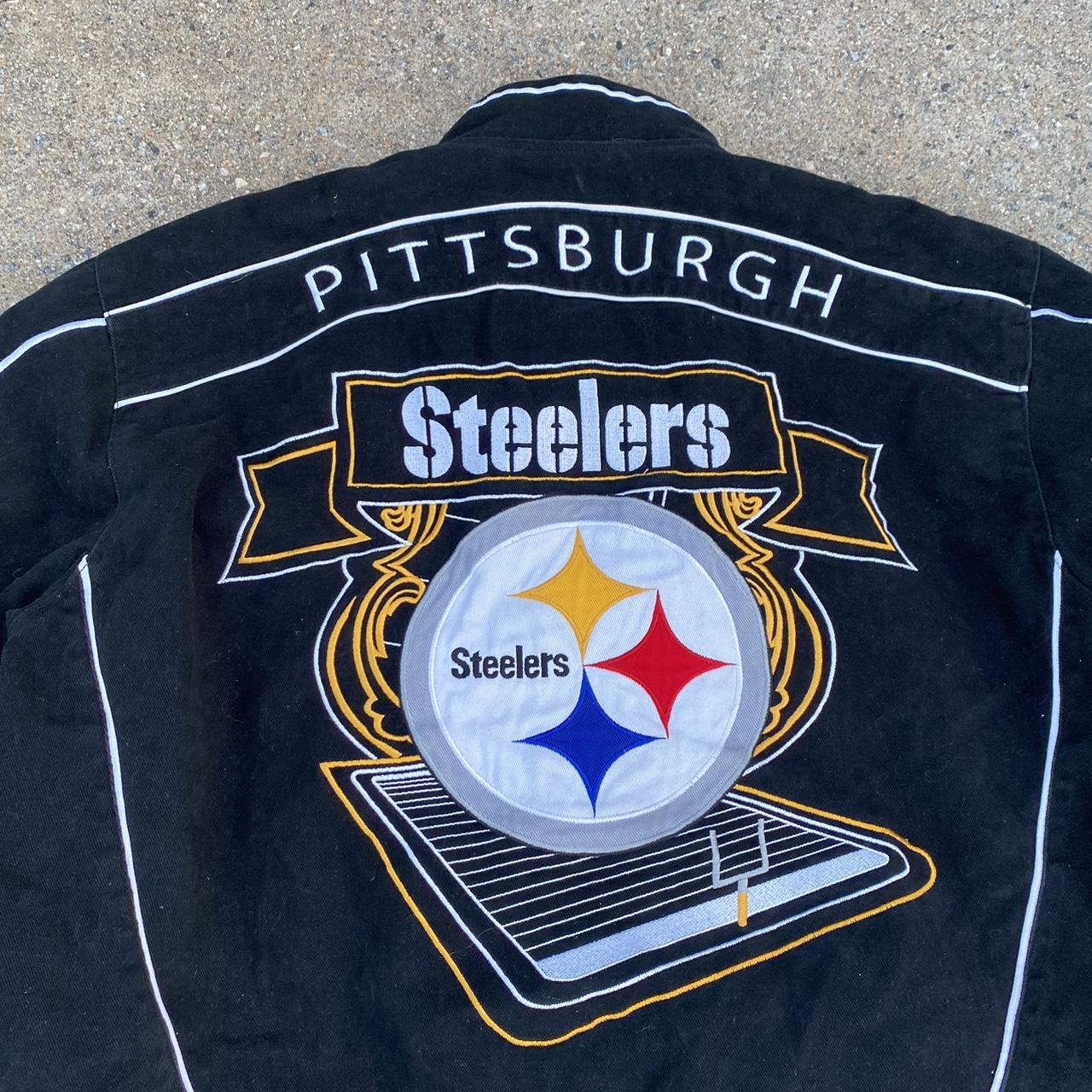 pittsburgh steelers steelers nfl jacket vintage nfl - Depop