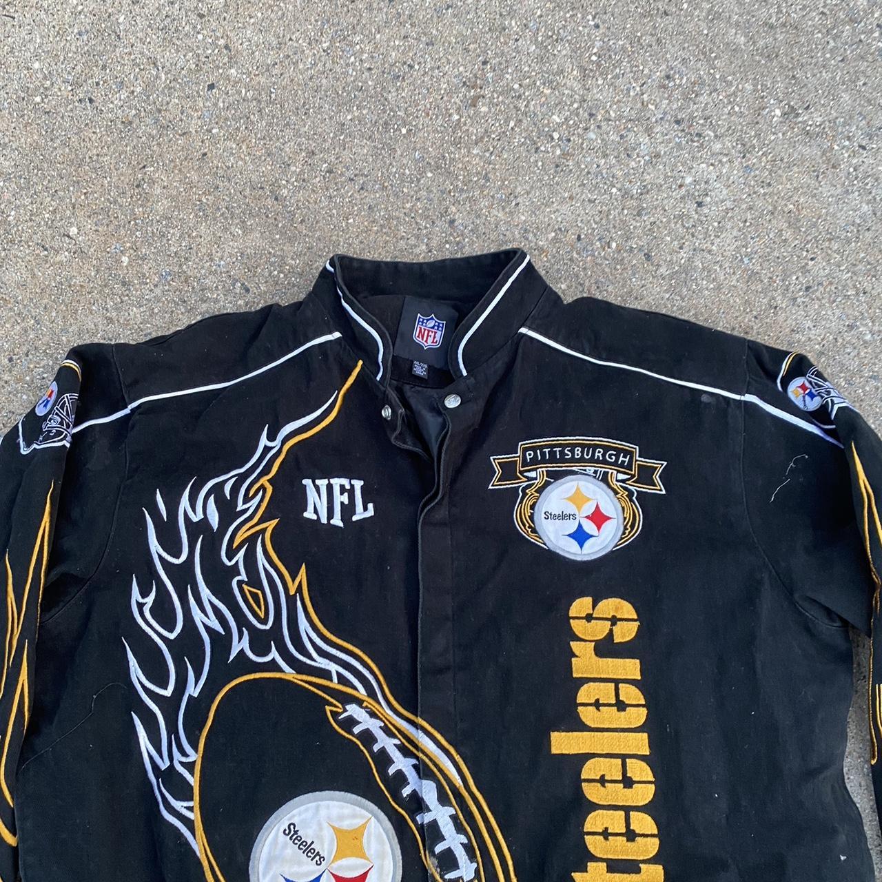 pittsburgh steelers steelers nfl jacket vintage nfl - Depop