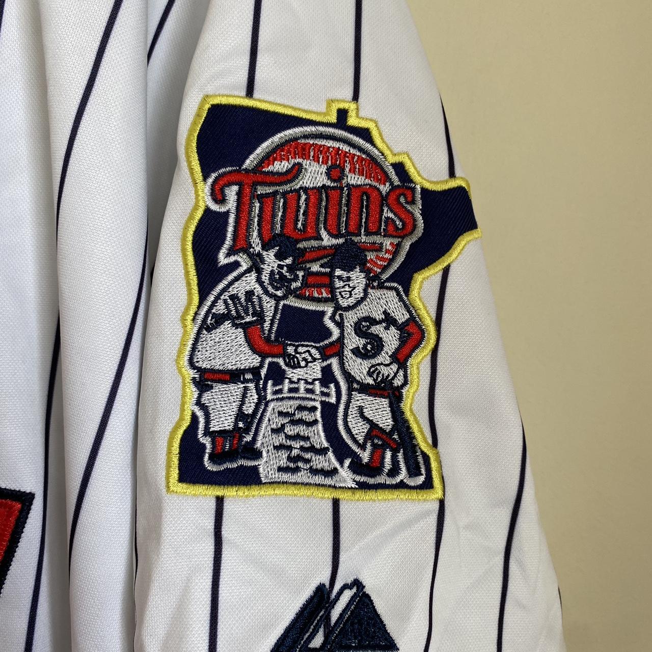 Throwback Minnesota Twins Joe Mauer Majestic MLB - Depop