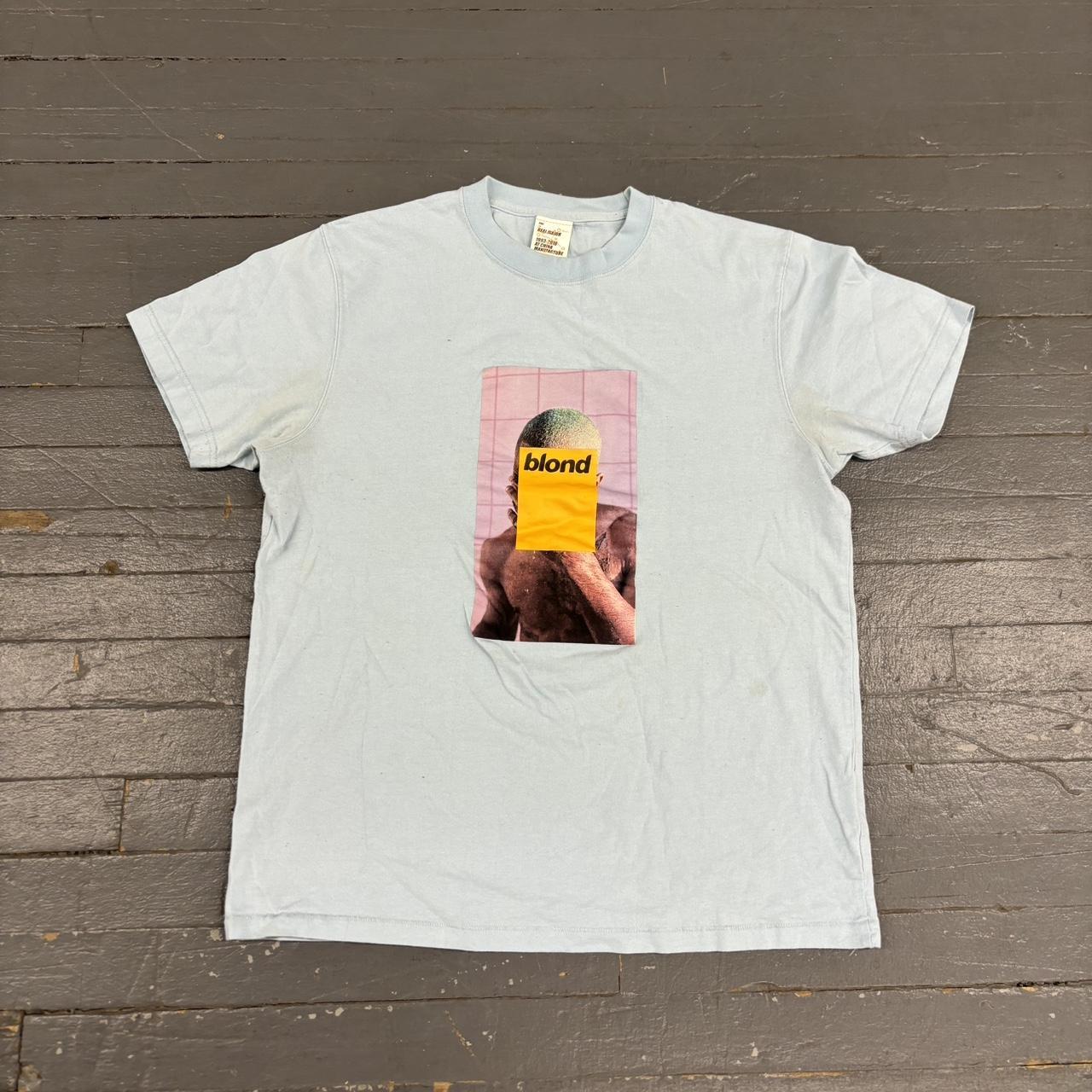 Frank Ocean Blonded tee Size:xl Measurements on | Depop