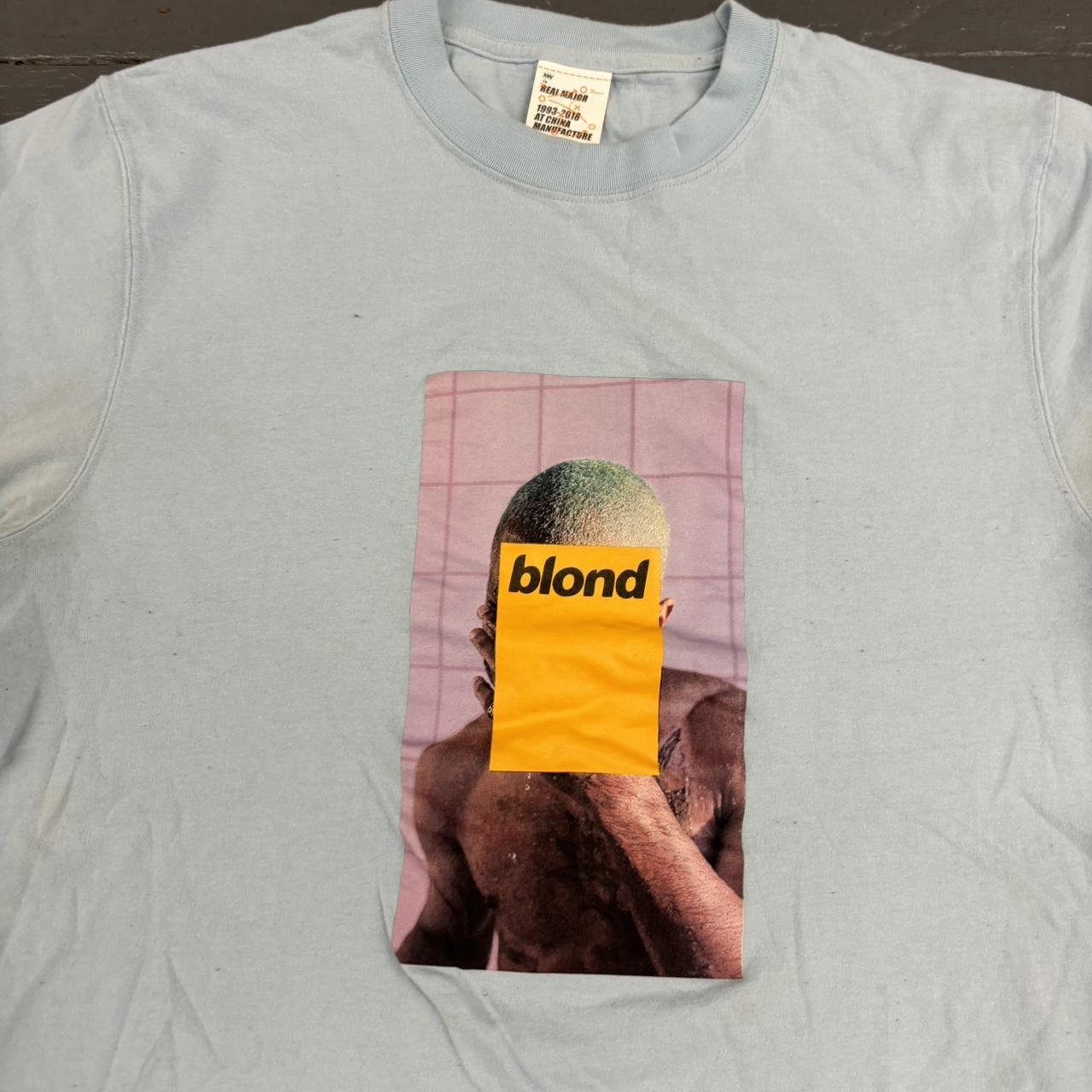Frank Ocean Blonded tee Size:xl Measurements on | Depop