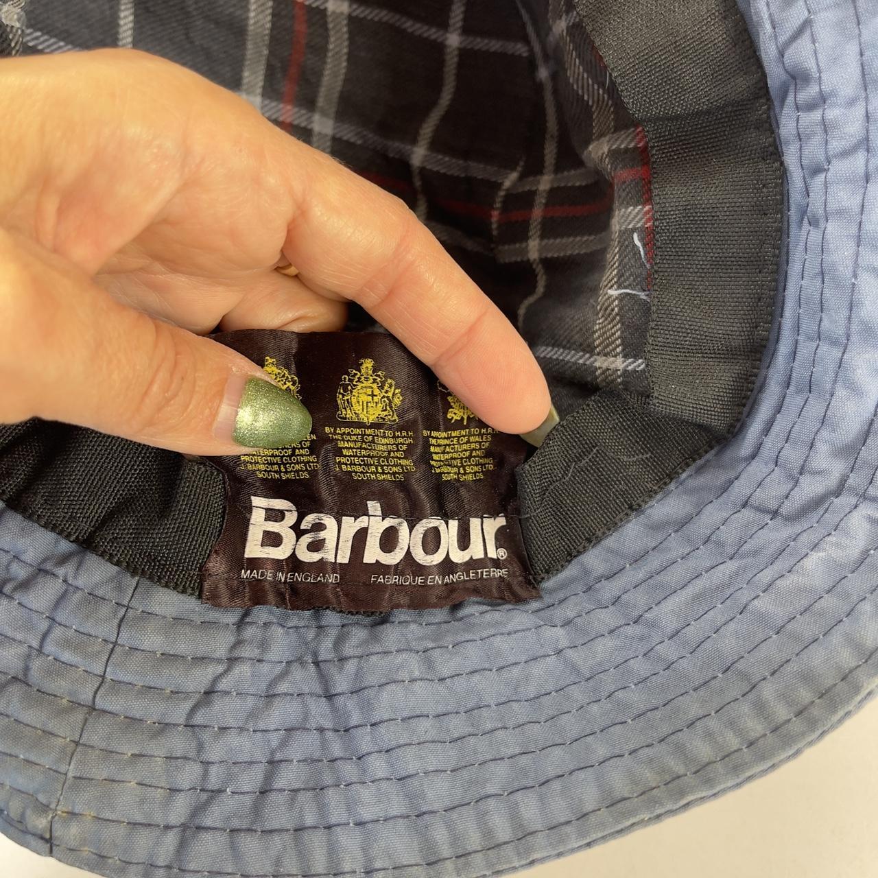 Barbour Men's Blue Hat | Depop