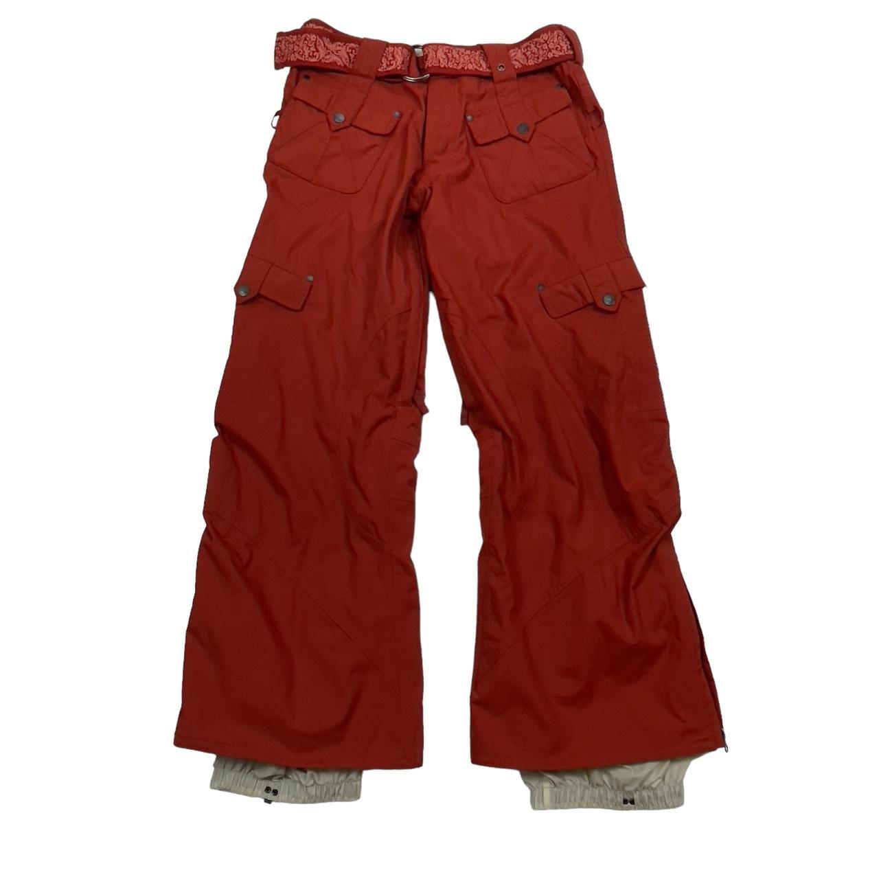 Burton Women's Orange Trousers Depop