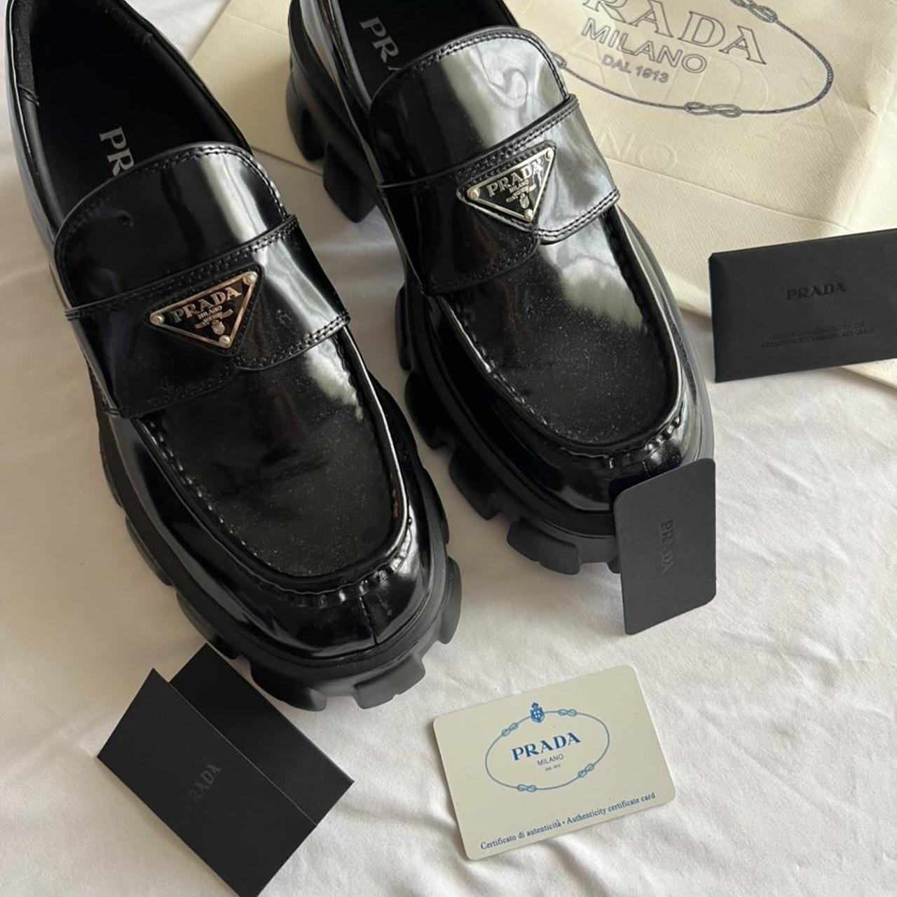 Prada Men's Black Loafers | Depop