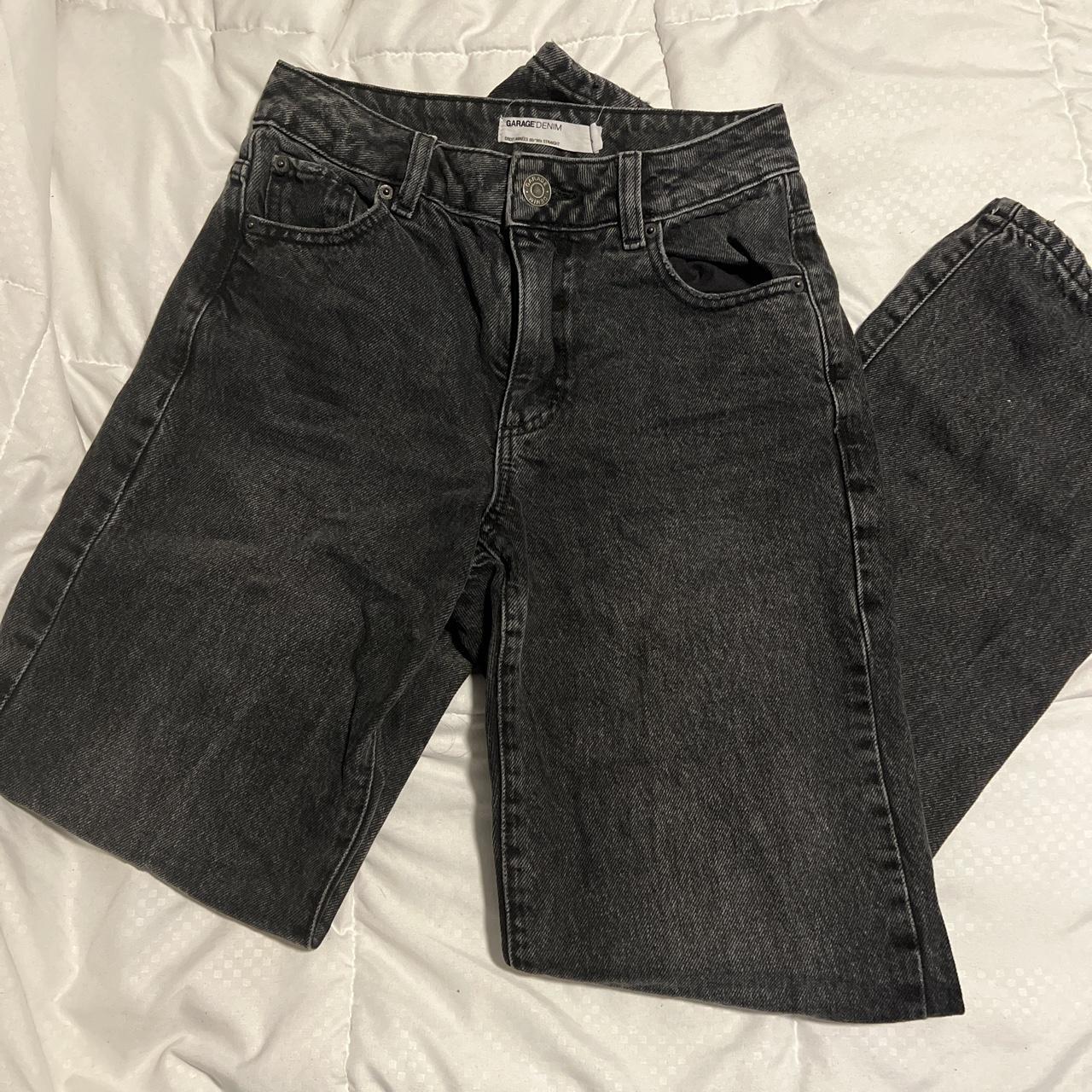 Garage Black 90s Straight Jeans -Original price: $65 - Depop