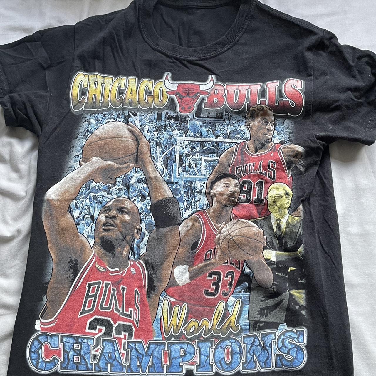 VINTAGE RARE Chicago Bulls Street Bullies Grailed Deadstock Distressed offers Tshirt