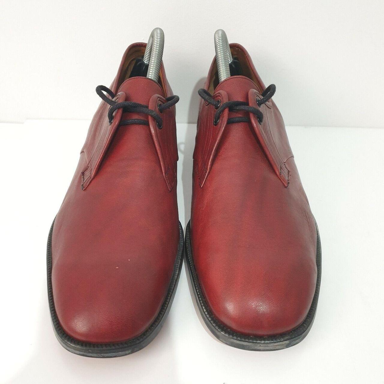 Mens Barkers Derby Shoes UK 8 Red Leather Lace Up E... - Depop