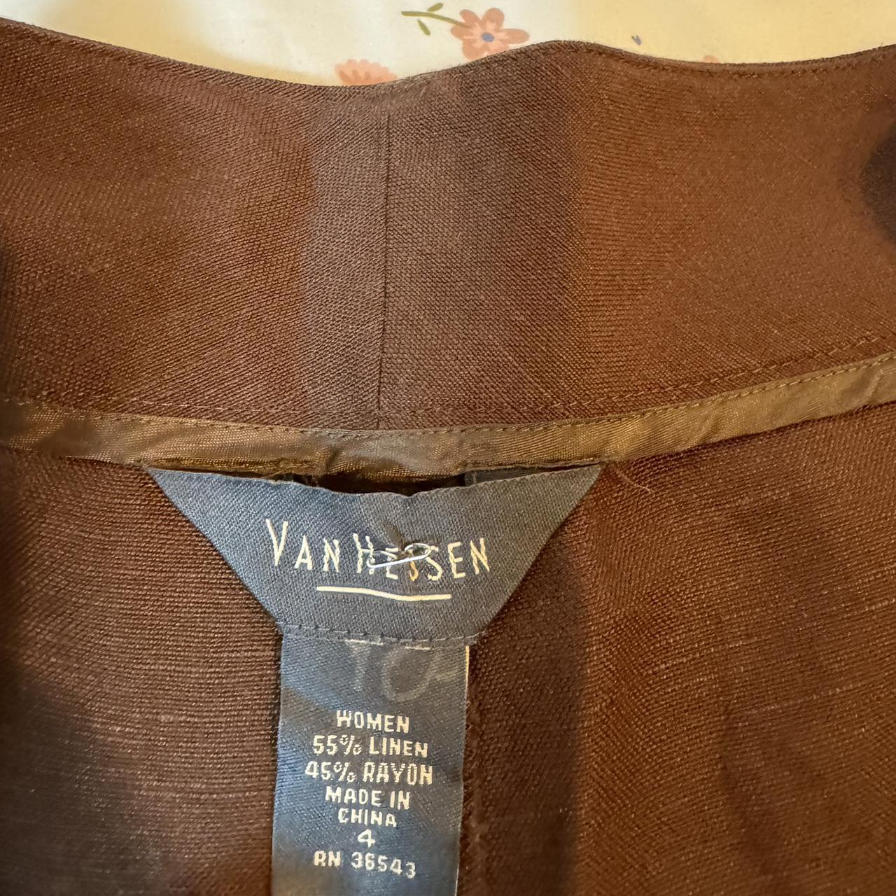 Van heusen hot sale linen trousers