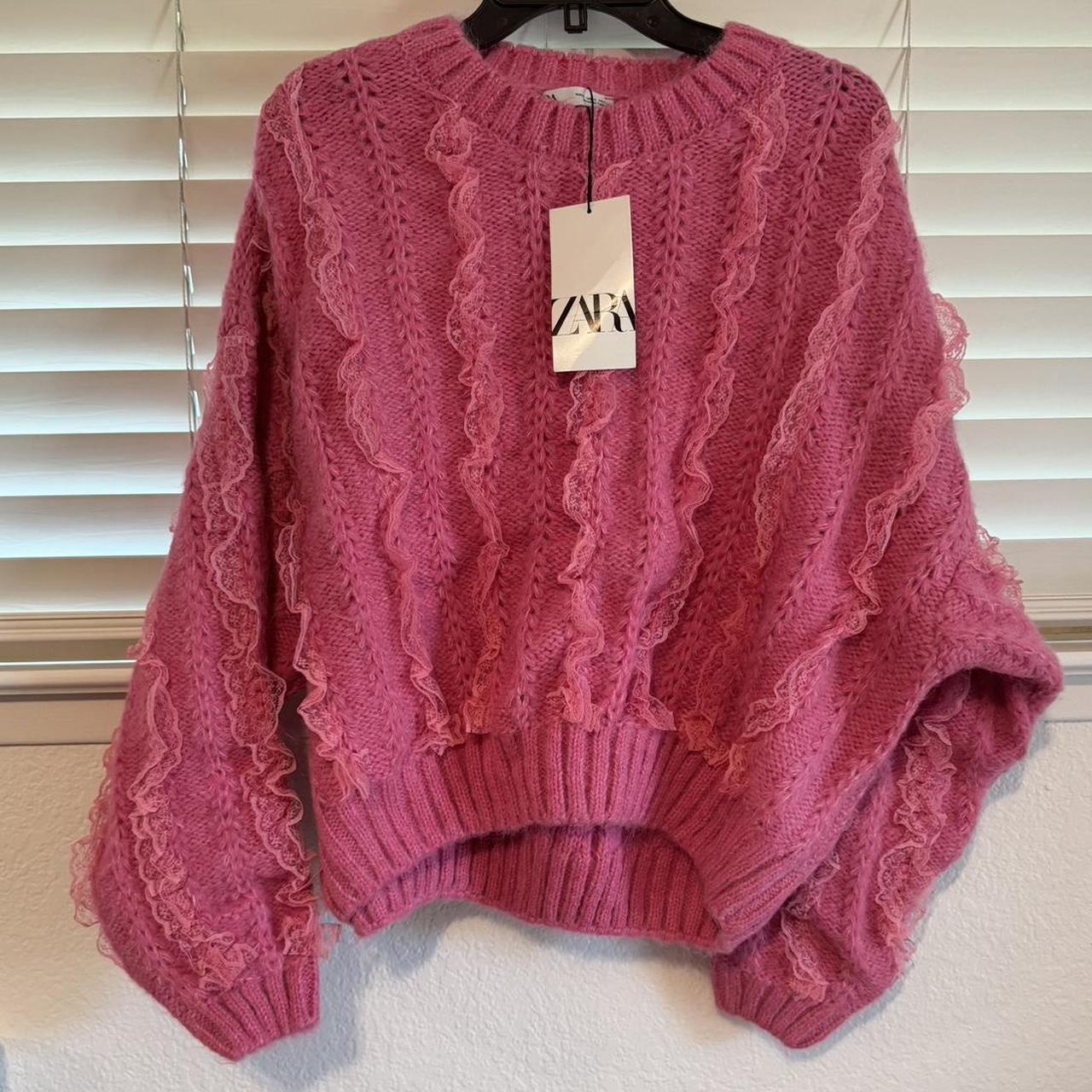 ZARA Knit Pink Sweater buy Large*