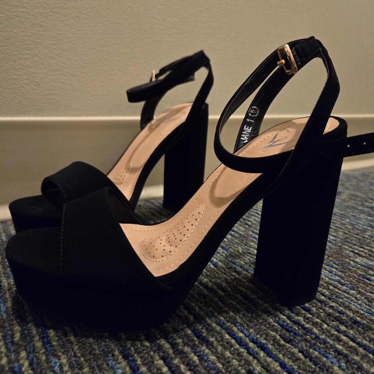 WINDSOR BLACK HEELS these are super pretty i just. Depop