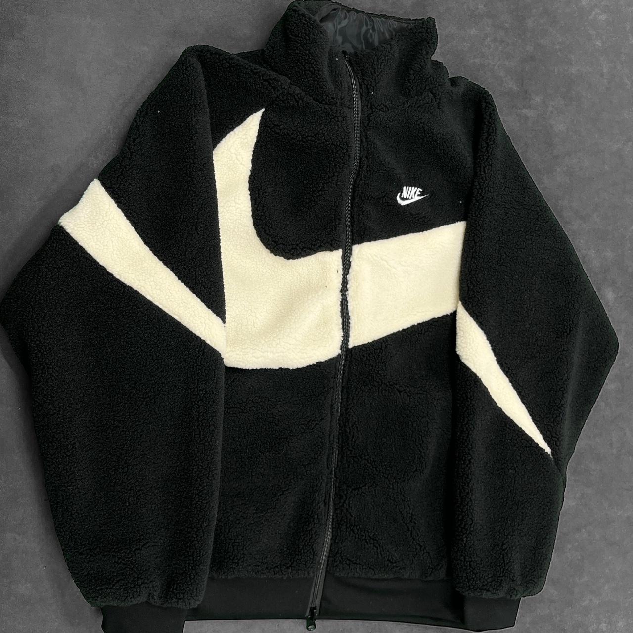 Nike Big Swoosh Zip Hoody Black & White