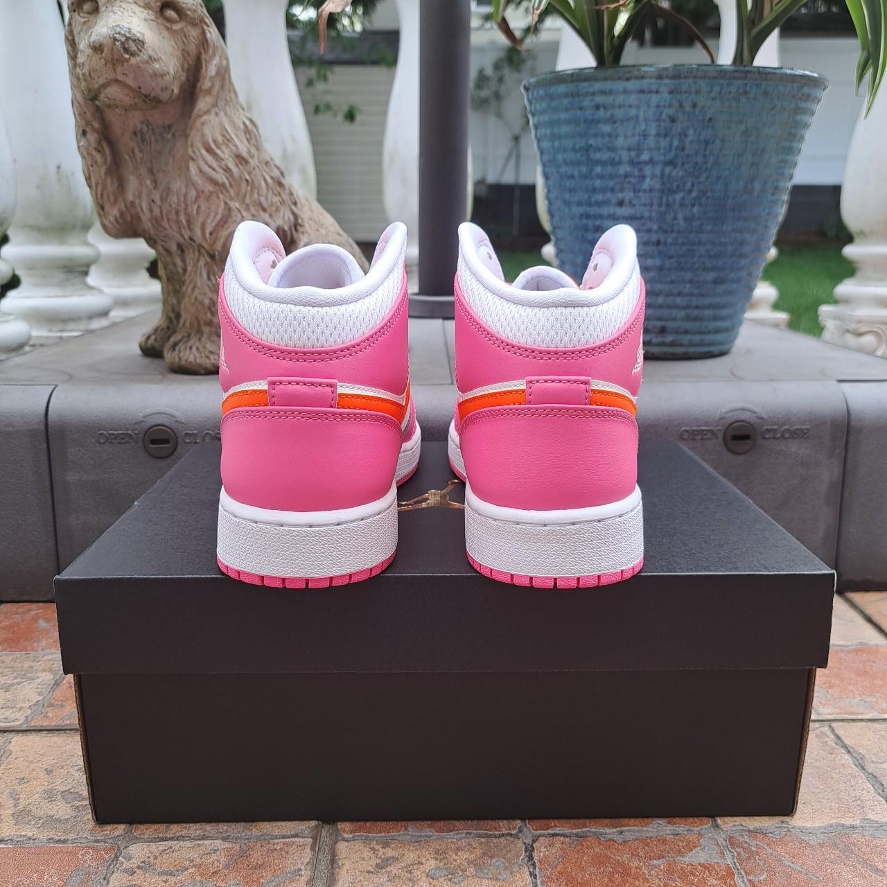NEW Air Jordan 1 Mid Orange Pinksicle, DX3240-681. | Depop