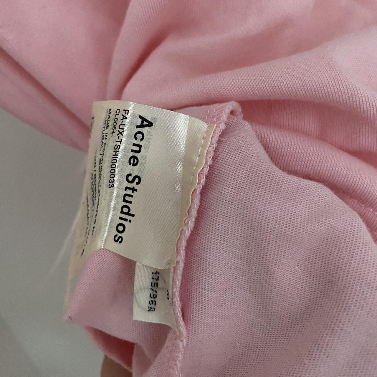 Acne Studios Pink Crewneck T-Shirt -Size M... - Depop