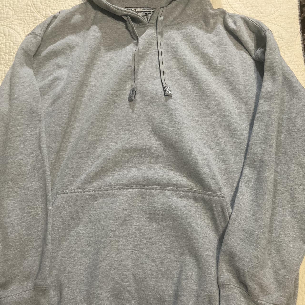 Grey pro club hoodie - Depop