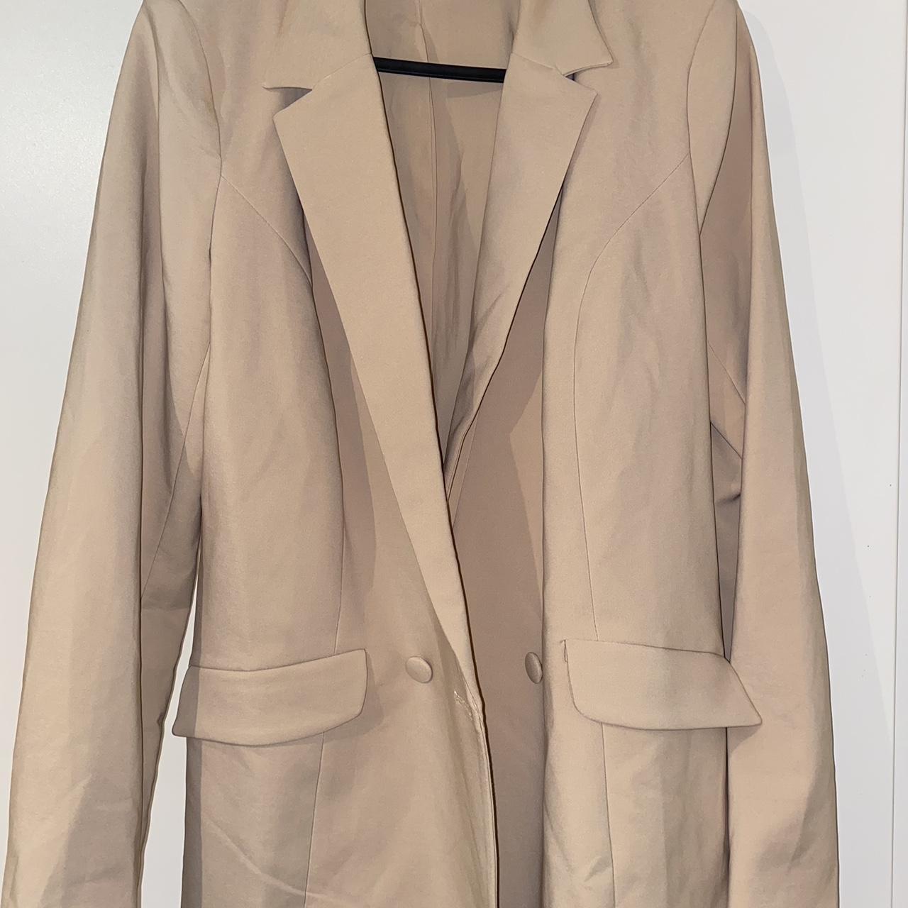 ohPolly beige tailored blazer size 12 excellent... - Depop