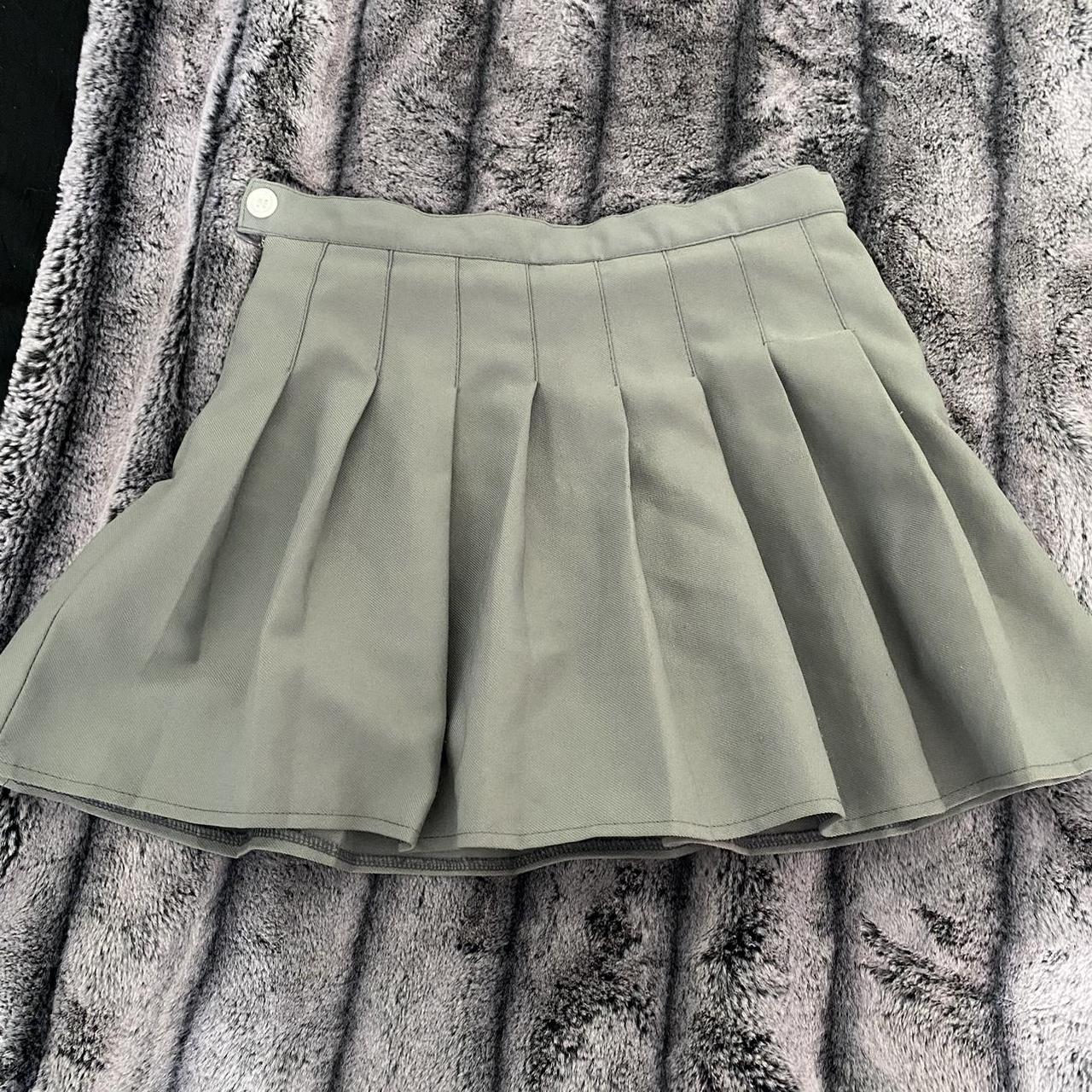Grey Tennis Style Mini skirt never worn - size... - Depop
