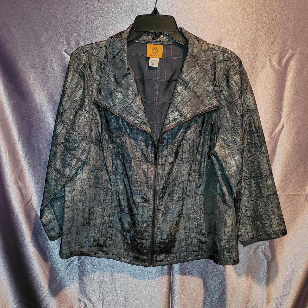 Ruby Rd. Women's Jacket - Silver - 16 – Silver Sh… - image 1