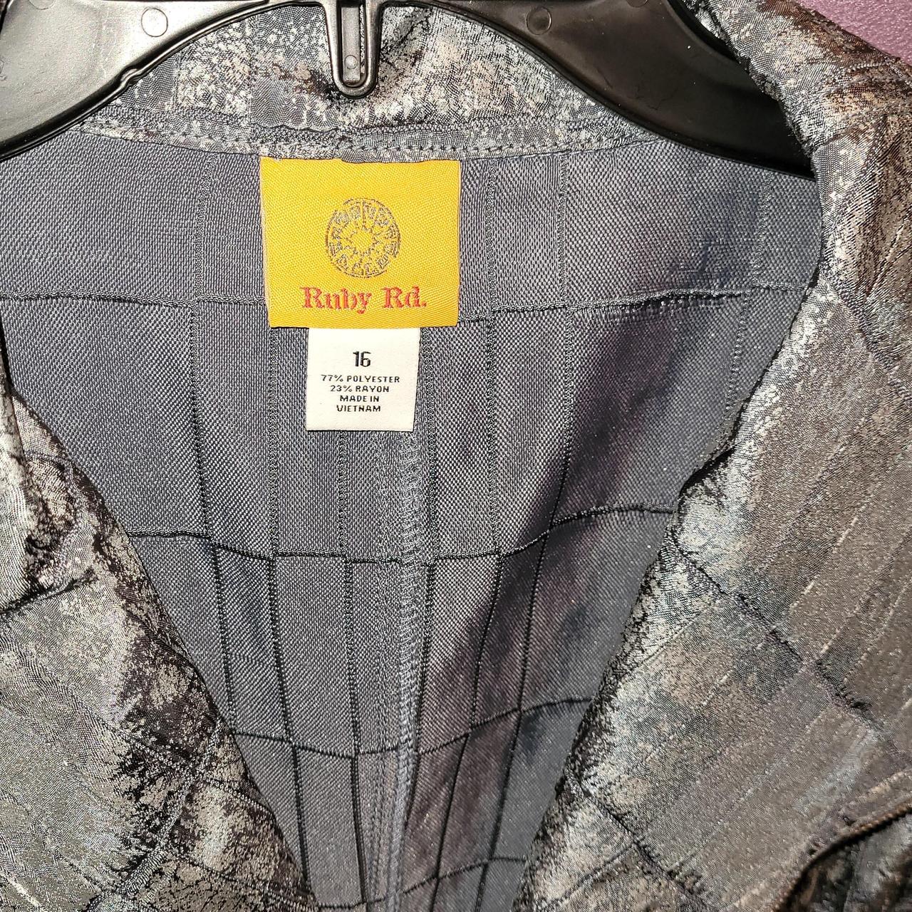 Ruby Rd. Women's Jacket - Silver - 16 – Silver Sh… - image 3