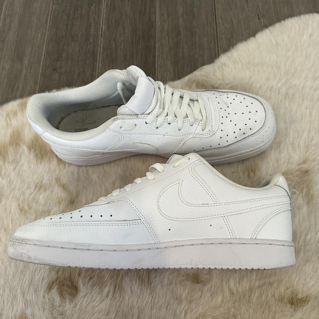 Men’s white Nike Court shoes Spots are removable /... - Depop