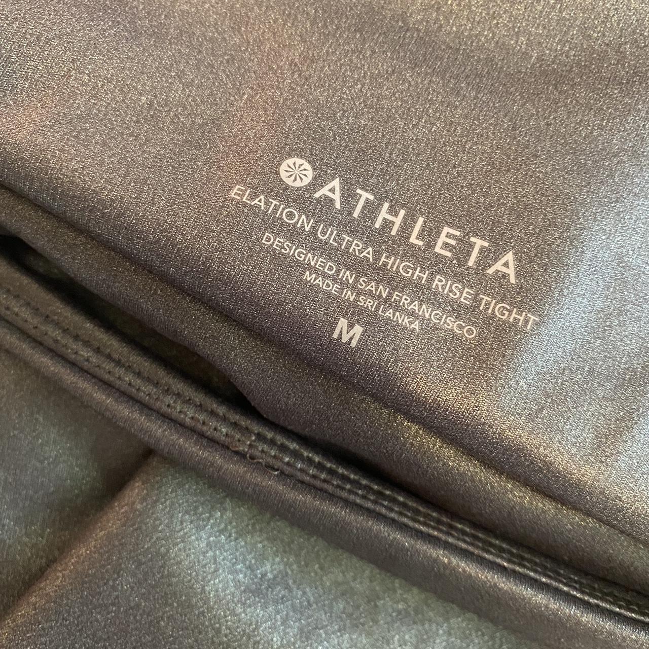Athleta Elation Ultra High Rise; size M; metallic... Depop