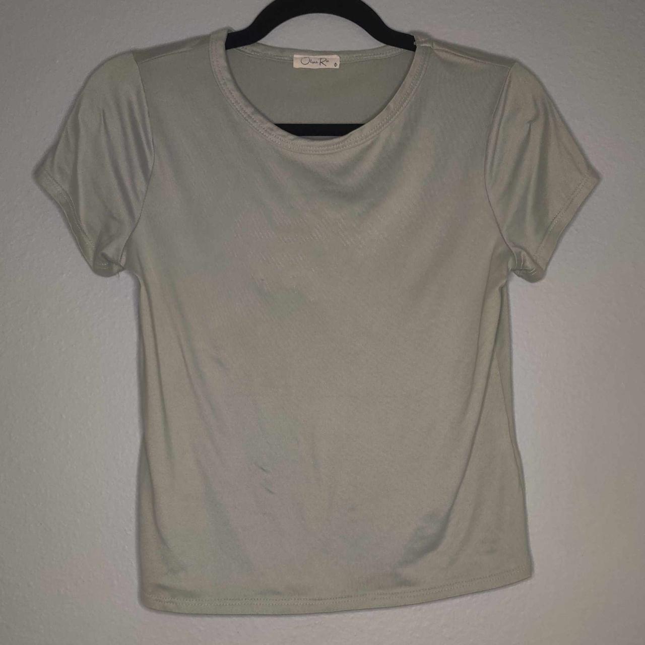 Olivia Rae Muted Army Green Tee Shirt OliviaRae... Depop